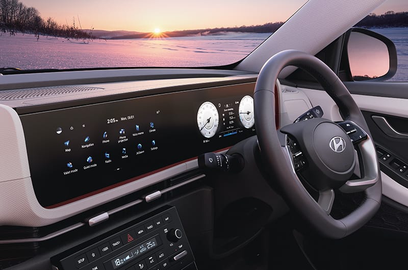 Hyundai Creta infotainment and digital cluster screens