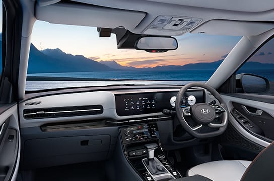 Hyundai Creta Knight dashboard with dual screens