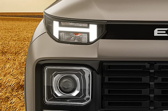 Hyundai Exter LED headlamps and daytime running lights