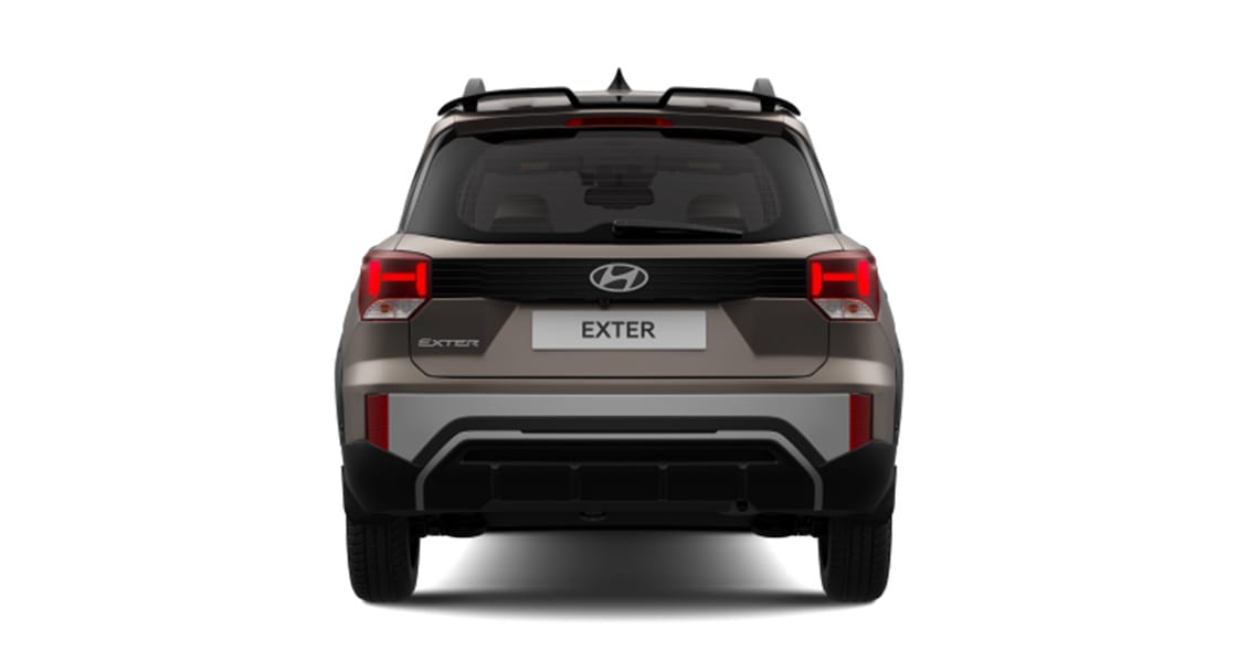 Hyundai Exter rear exterior with pixel LED tail lamps