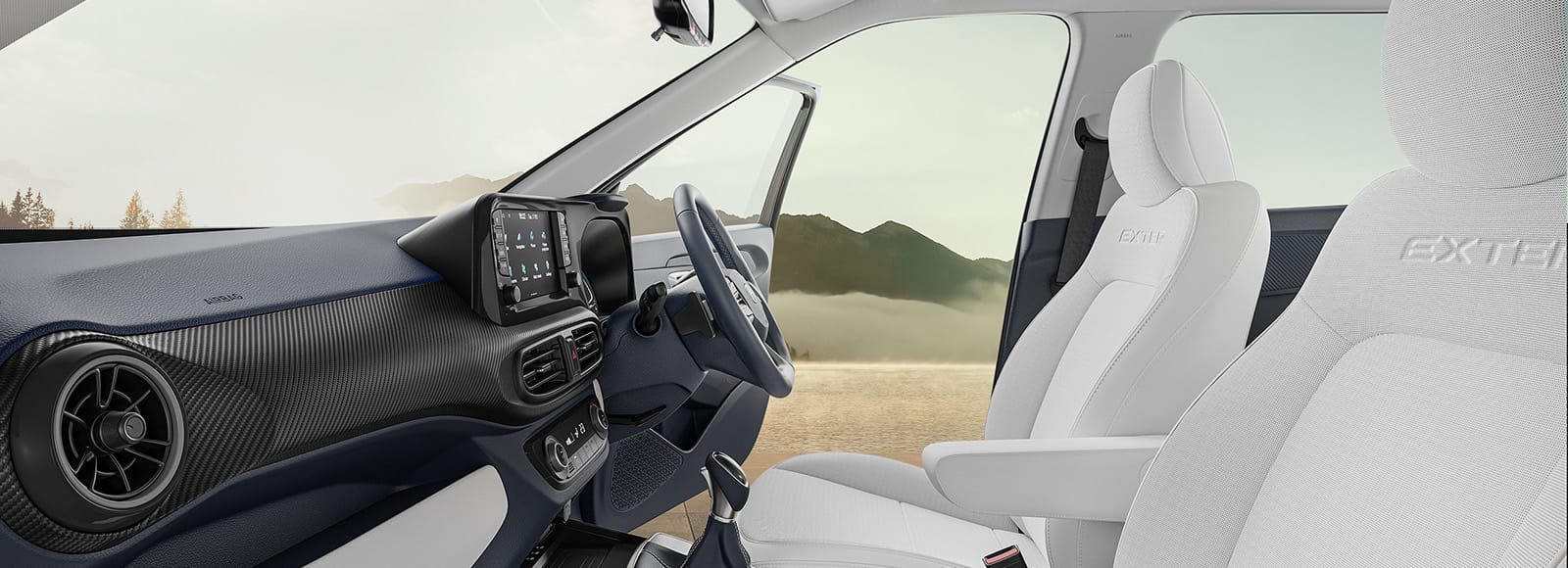 Hyundai Exter interior and dashboard layout