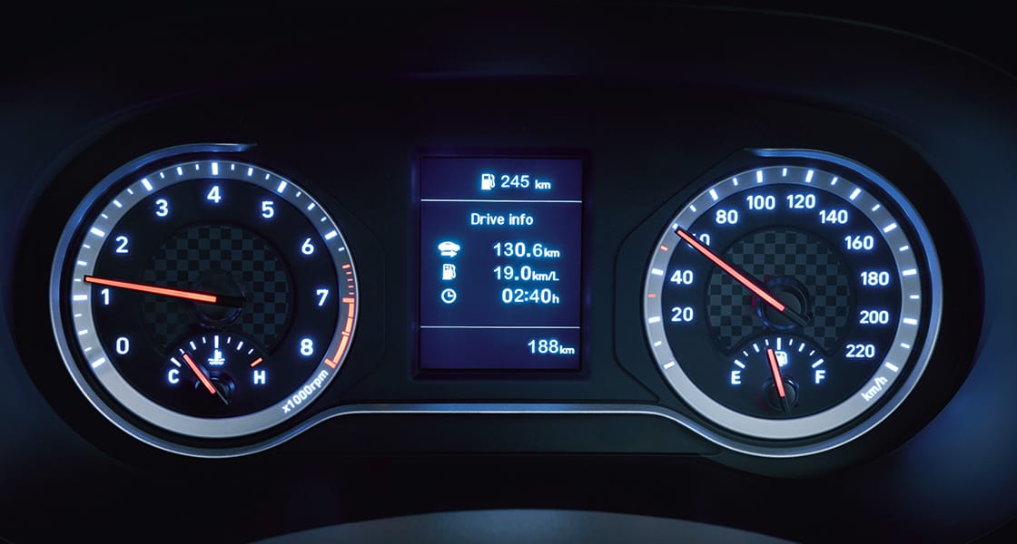 Hyundai Grand i10 Nios speedometer and multi-information display