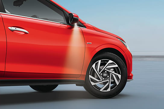 Hyundai i20 rear exterior with LED tail lamps